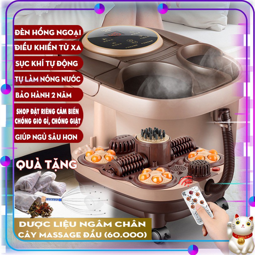 Bồn ngâm chân massage , Máy ngâm chân massage chân chính hãng Lesen , quà tặng bố mẹ , cải thiện giấc ngủ cho gia đình