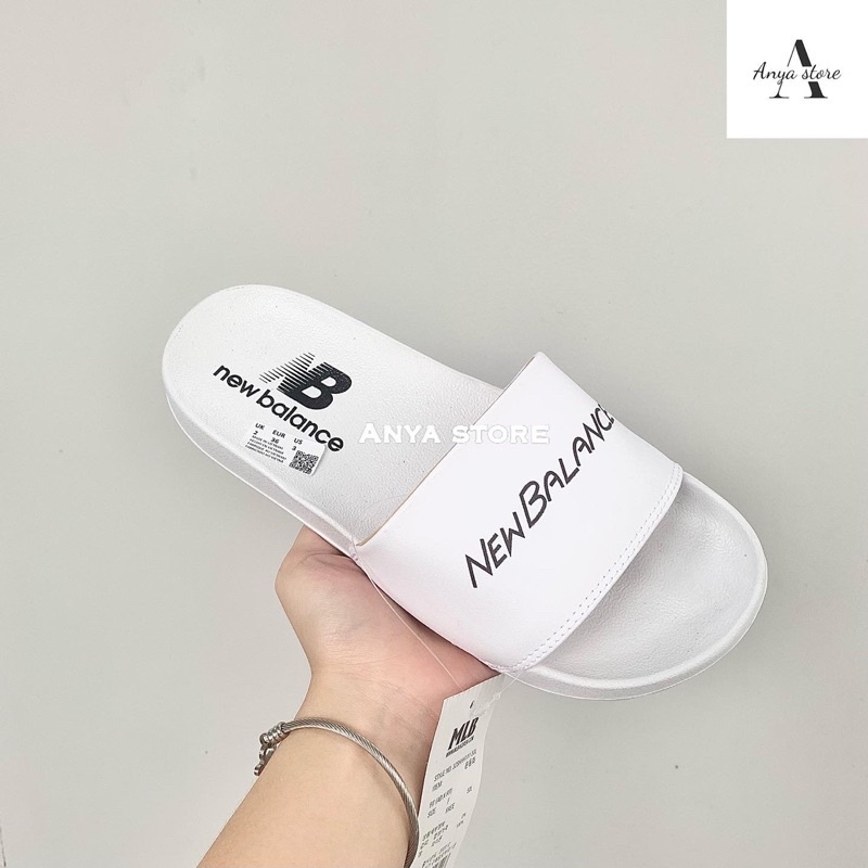 Dép New Balance Màu Xám Nữ Quai Ngang [ Fullbox + Check hàng ]
