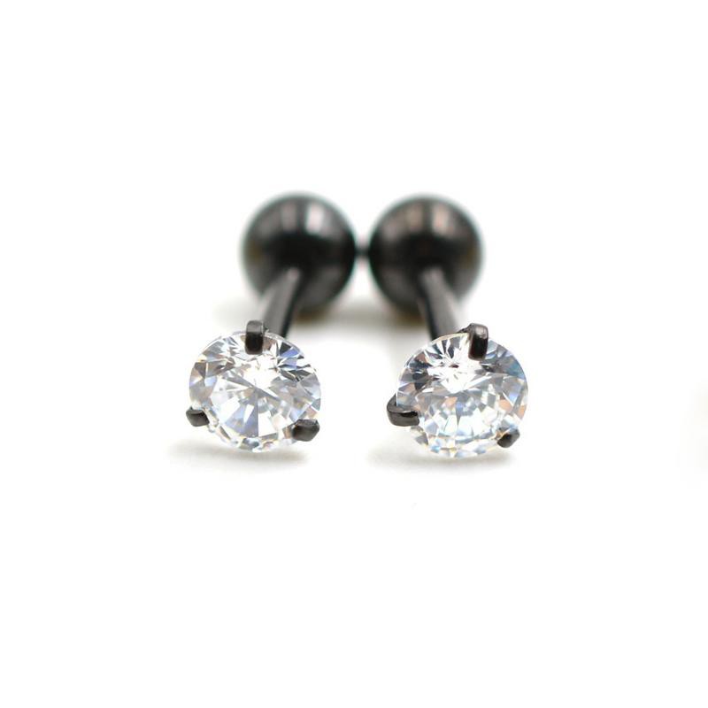 1 X Zircon Tragus Helix Ear Piercing Cartilage Stud Earring