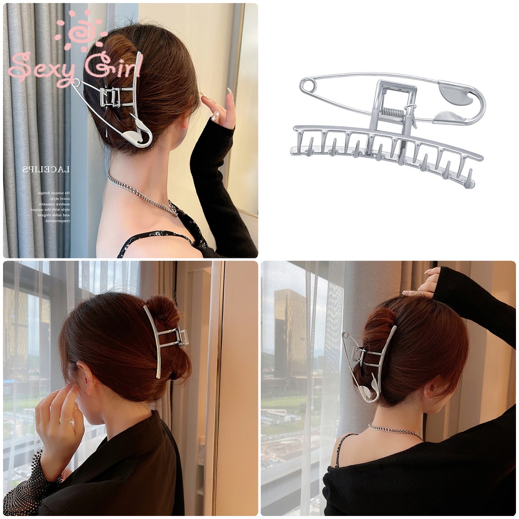 Kẹp càng lớn bằng kim loại phong cách Hàn Quốc