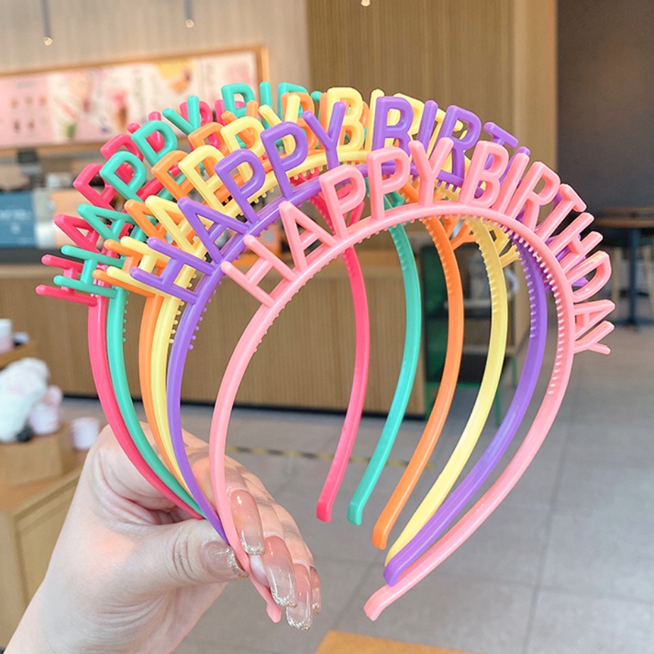 Cài tóc Happy Birthday phong cách kẹo ngọt Mua Tất (muatatshop)