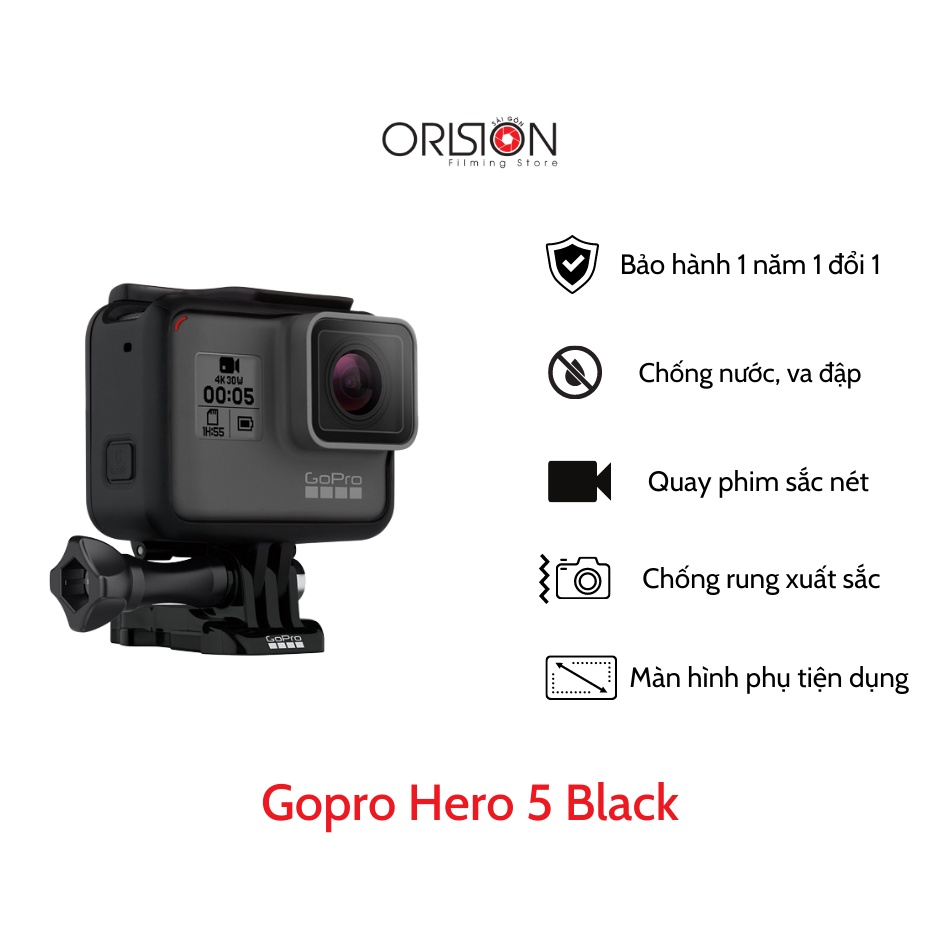 Camera hành động Gopro Hero 5 Black. Bảo hành 12 tháng.