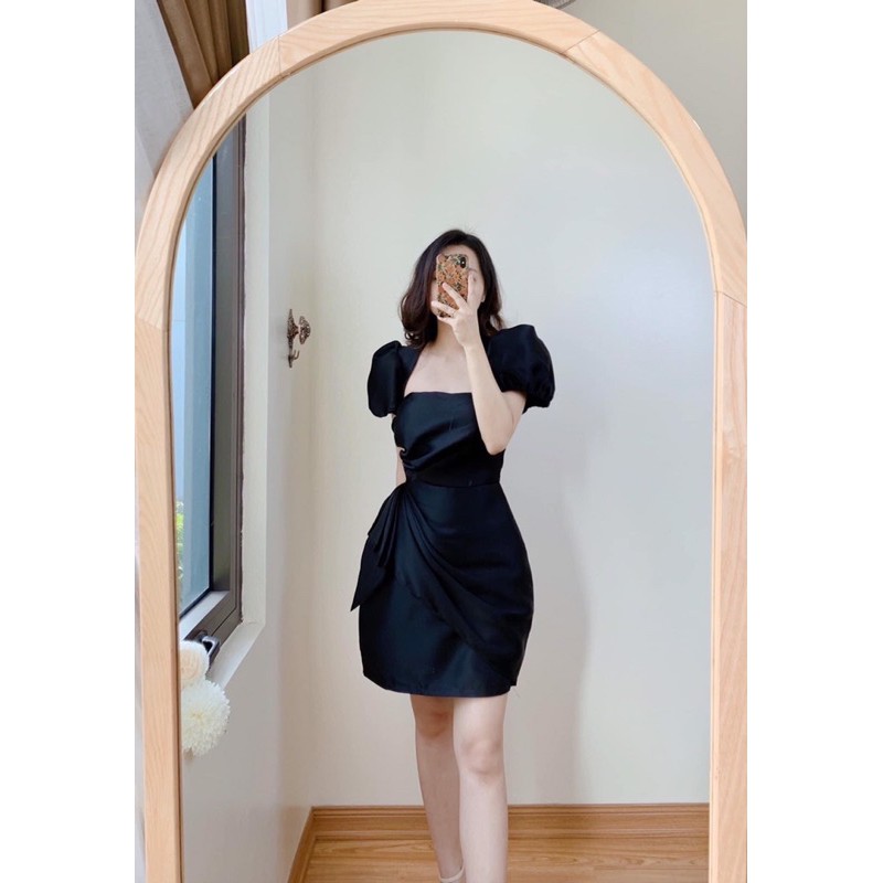 đầm dự tiệc cổ vuông chéo bigsize 55kg-90kg💯