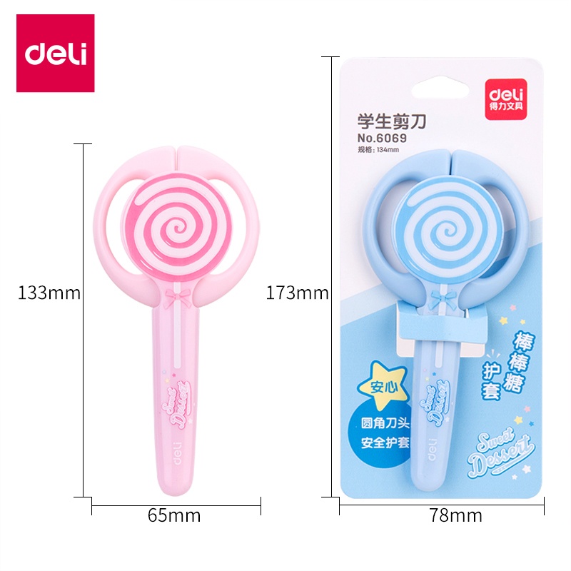 Kéo cắt có tay cầm an toàn dễ thương cho bé DIY