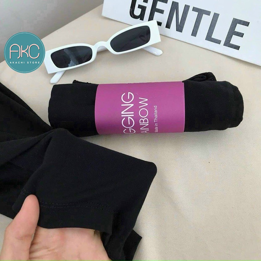 Quần Legging Ngố Lửng đùi cotton thái Nâng Mông Cạp Cao Siêu Hot Siêu Co Giãn AKACHI – LG01 | BigBuy360 - bigbuy360.vn