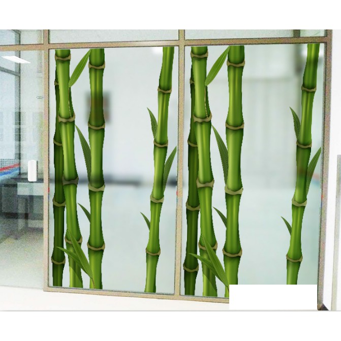 Decal Dán Kính Cao Cấp - Trúc Xanh ( 60x116 )
