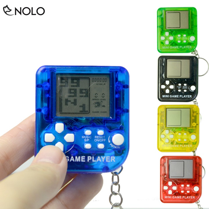 Móc Chìa Khóa Máy Chơi Game Console Mini Model PM101 Gồm 23 Trò Dùng Nguồn Pin Cúc Áo