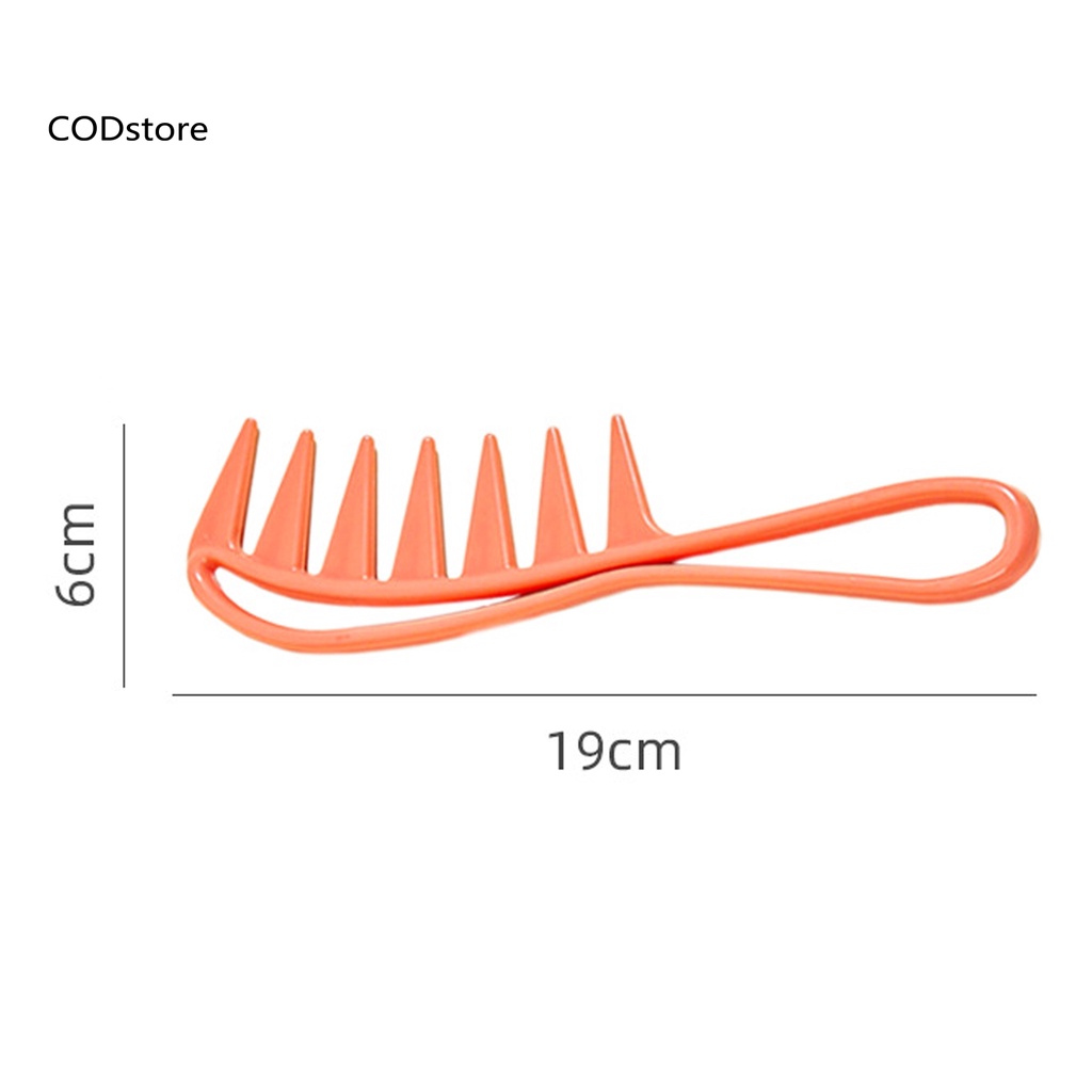 Lược Chải Tóc Xoăn Bằng Nhựa Răng Cá Mập Màu Kẹo Dùng Được Cả Khi Tạo Kiểu Tóc Khô Và Ướt