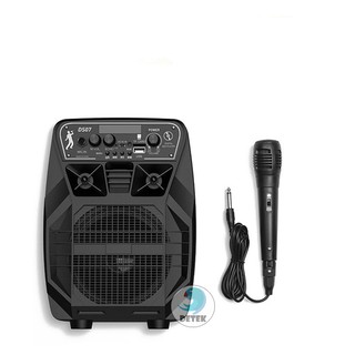 Loa Bluetooth Karaoke HOCO DS07 tặng kèm 1 micro có dây