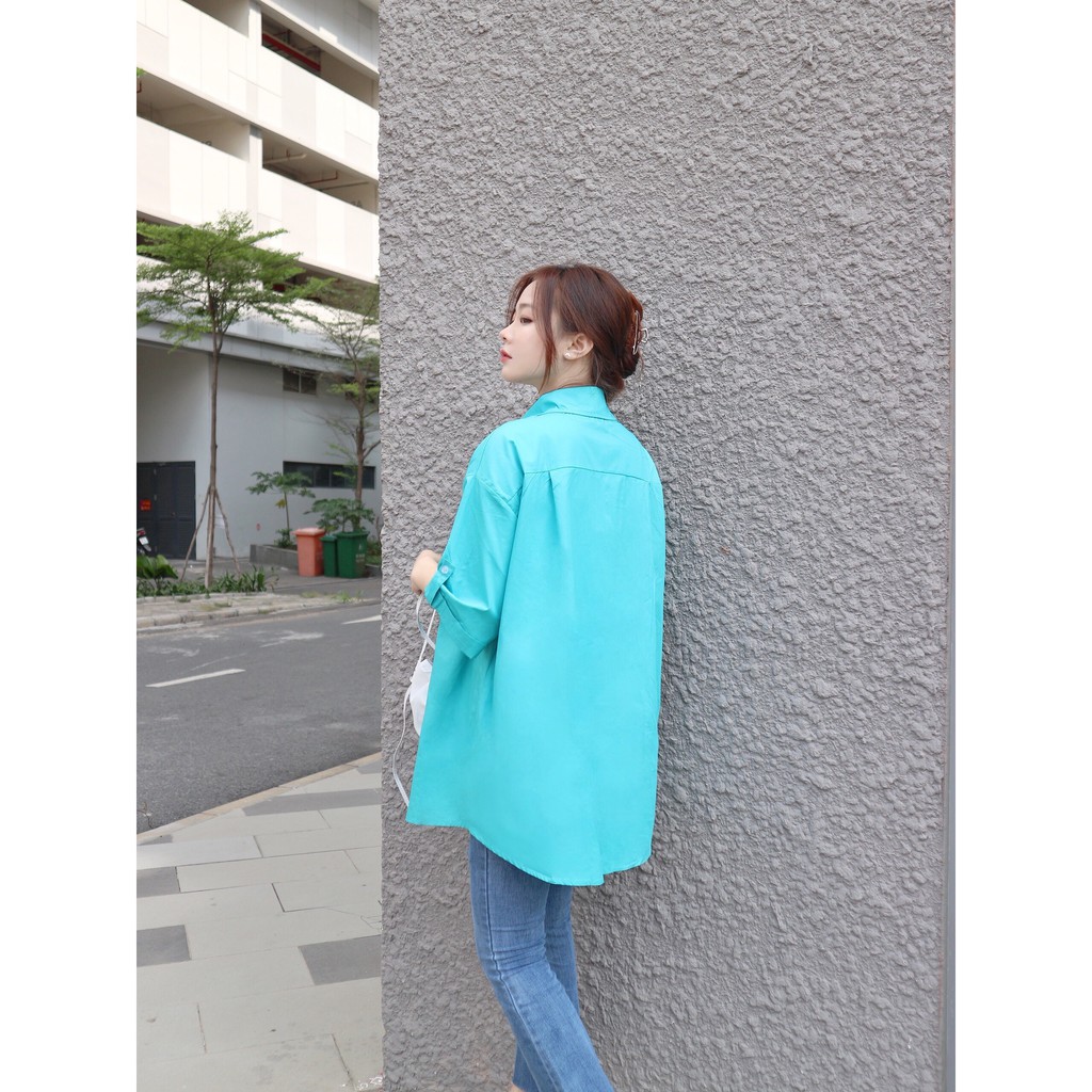 A31 ÁO SƠ MI FORM RỘNG DÀI