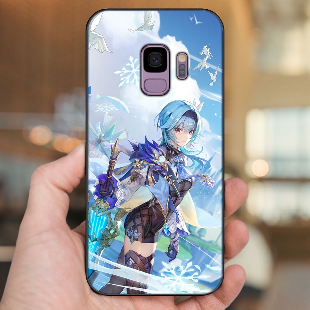Ốp lưng Samsung S9 viền đen in hình Eula Genshin Impact
