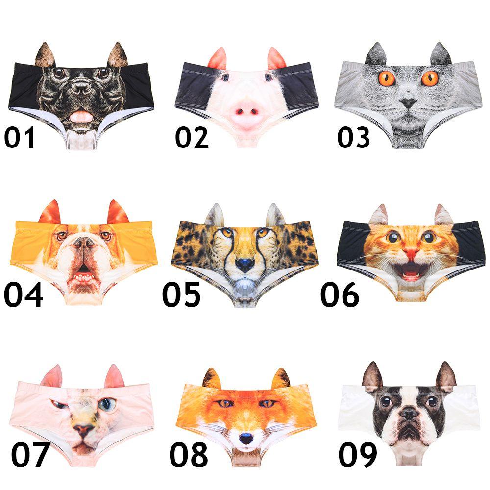 Quần Lót Nâng Mông In Họa Tiết Chó Bull Cheetah 3D Quyến Rũ Cho Nữ