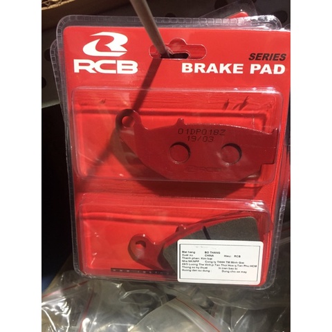 Bộ Bố thắng má phanh trước sau lắp Exciter 150 Winner Winner X MSX 125 CBR 150 Wave 110 chính hãng RCB