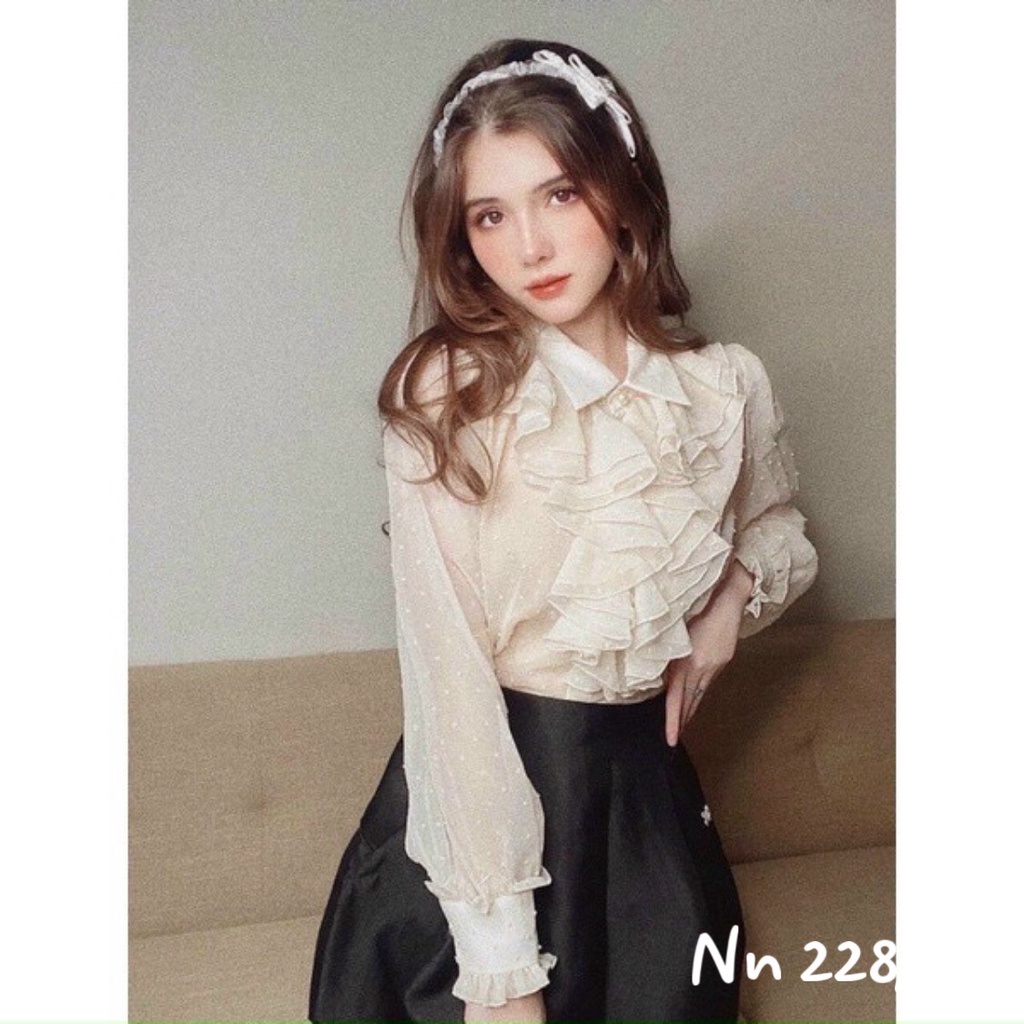 Sơ mi bèo tiểu thư siêu xinh - Chất đẹp