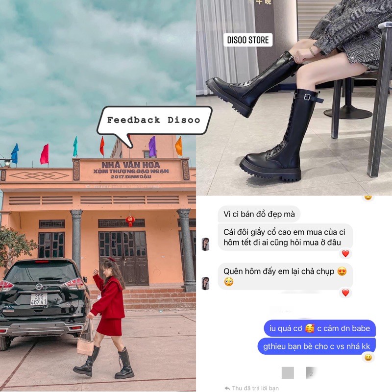 [RẺ VÔ ĐỊCH] FEEDBACK ẢNH THẬT Order Martin boots cổ cao ulzzang da PU siêu bền (Hàng best seller) | BigBuy360 - bigbuy360.vn