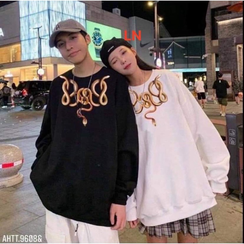 Áo Sweater rắn vòng cổ 5D TH6