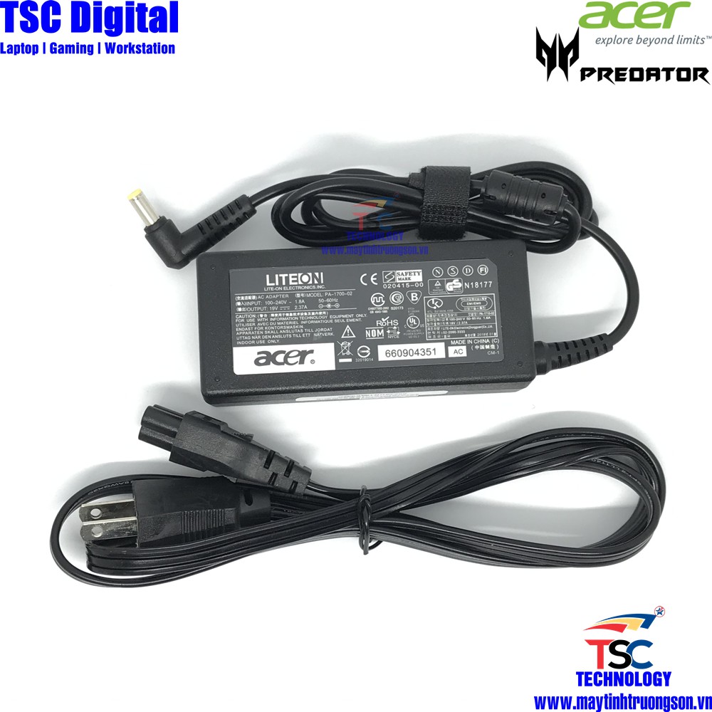 Sạc Laptop ACER 19V-3.42A Zin Chính Hãng | Adapter ACER 19V-3.42A