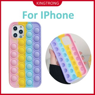 Ốp Điện Thoại Hình Hoạt Hình Có Nút Nhấn Xả Stress Cho Iphone 12 Pro Mini 11 Xs Max Xr 7 8 Plus