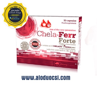 Sắt hữu cơ chela - ferr forte hộp 30 viên – chính hãng