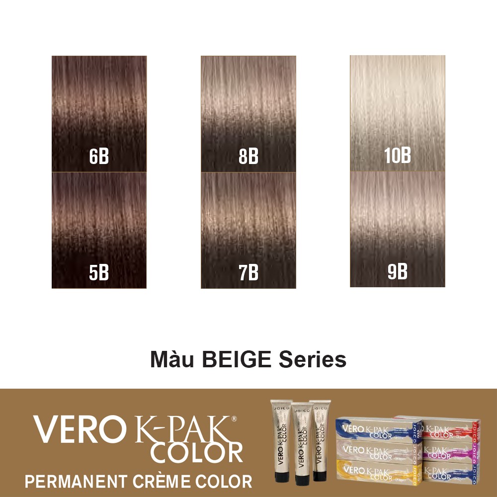 Beige Series - Màu nhuộm tóc JOICO Vero K-Pak Color ( Tông màu Be)