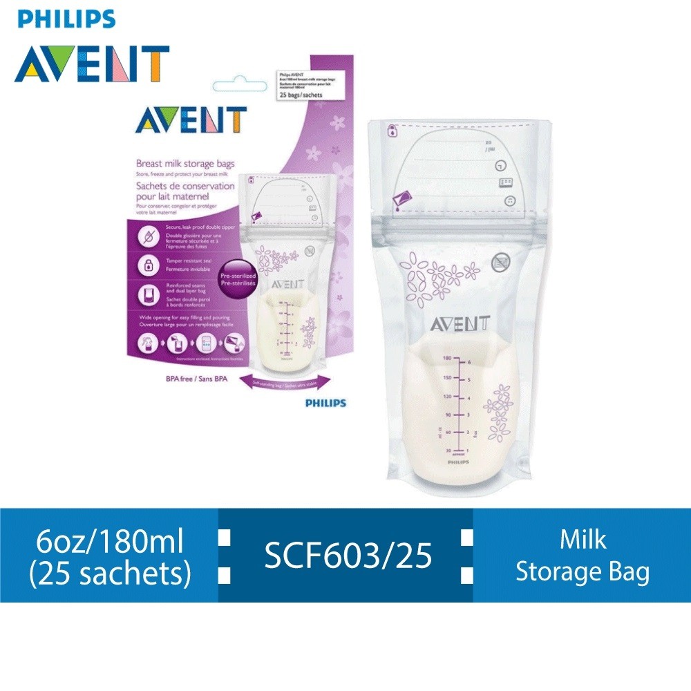 Túi trữ sữa 25 cái 150ml Philips Avent SCF603/25 - Hàng chính hãng