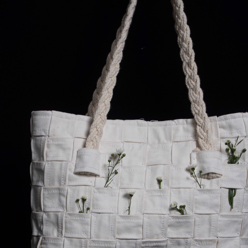 TÚI TOTE CRAFTED DENIM TOTE COLLECTION 3