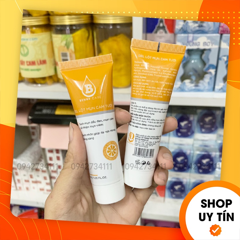 [Chính hãng] Gel Lột Mụn Cam Tươi Benny Care MD Beauty - Gel Lột Mụn Đầu Đen Mụn Cám