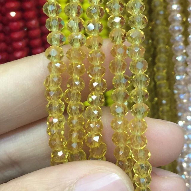 Hạt đá pha lê cao cấp (1 chùm 10 dây)