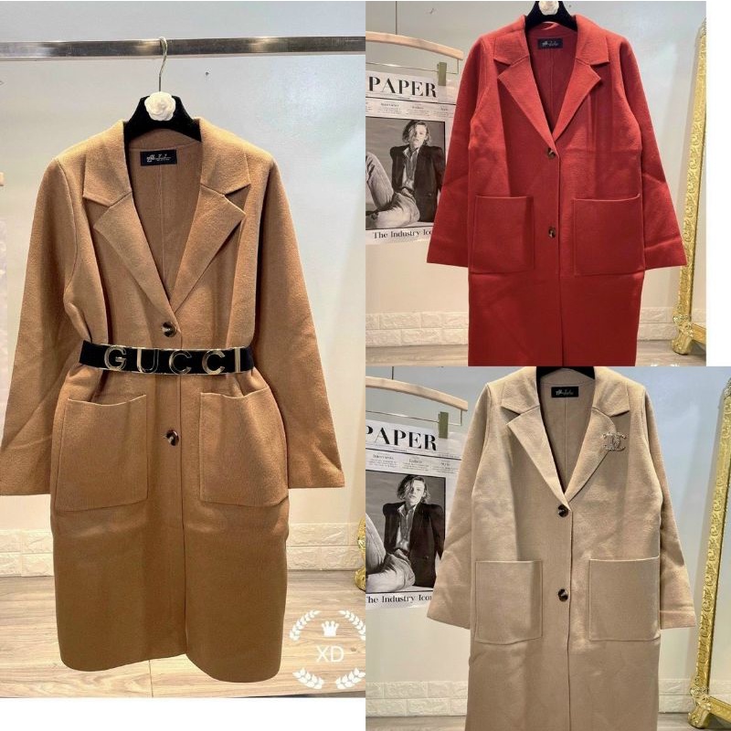 Áo khoác dạ ép TT cổ vest hàng QCL1