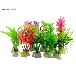 Set 10 Cây Cỏ Giả Trang Trí Bể Cá