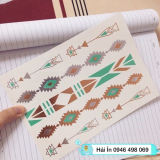 Dán xăm ánh kim - flash tattoo