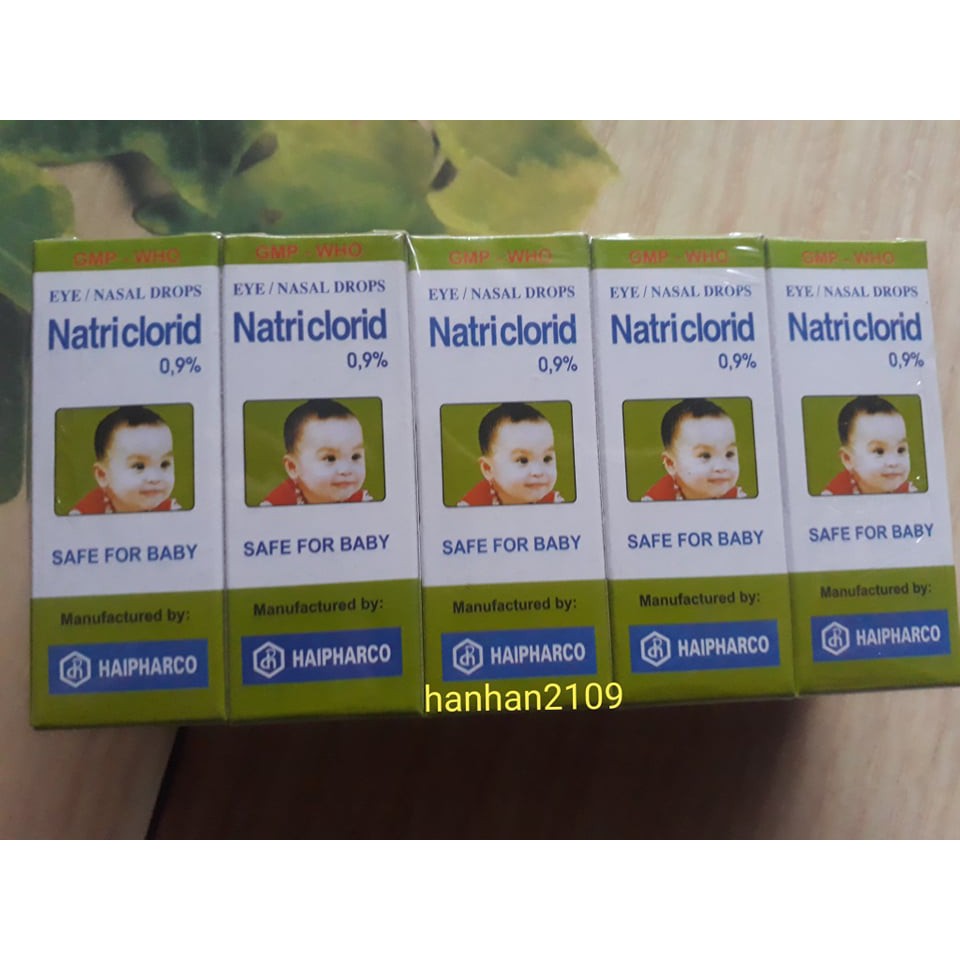 Vỉ 10 lọ Nước muối sinh lý - nhỏ mắt, mũi