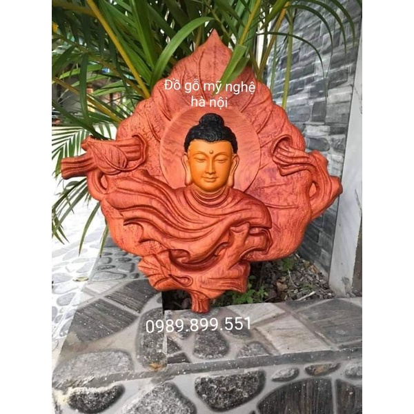 Tranh diện phật gỗ hương