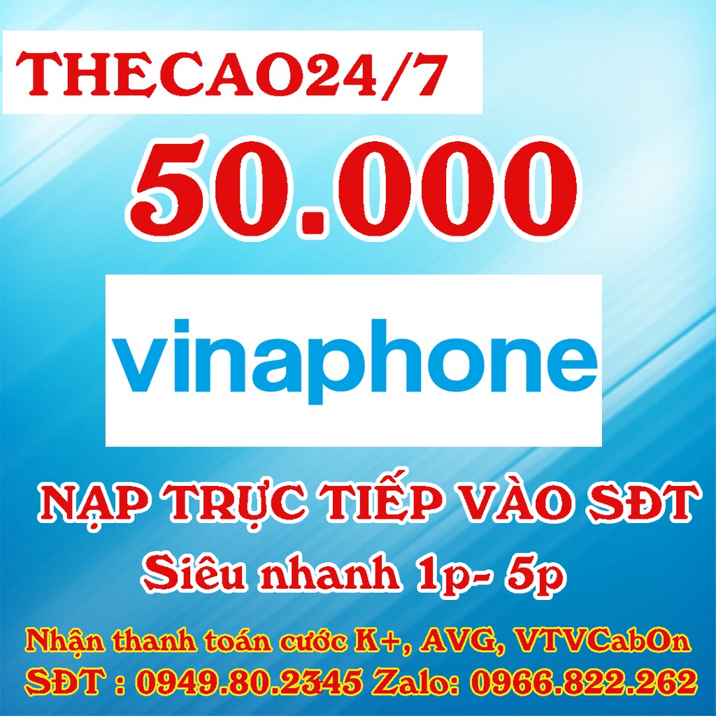 Thẻ cào vina 50k Nạp không cần OTP- Siêu Nhanh - Siêu rẻ