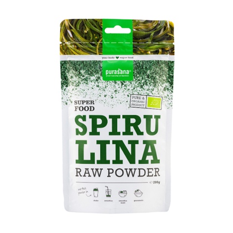 Bột tảo xoắn Spirulina hữu cơ Purasana 200g - Date:30/5/2024