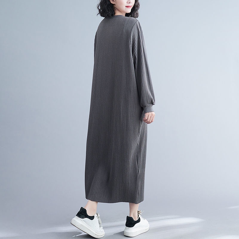 Đầm Dài Dáng Rộng Co Giãn Size Lớn Mẫu Mới 2022 Thời Trang Mùa Xuân Cho Nữ