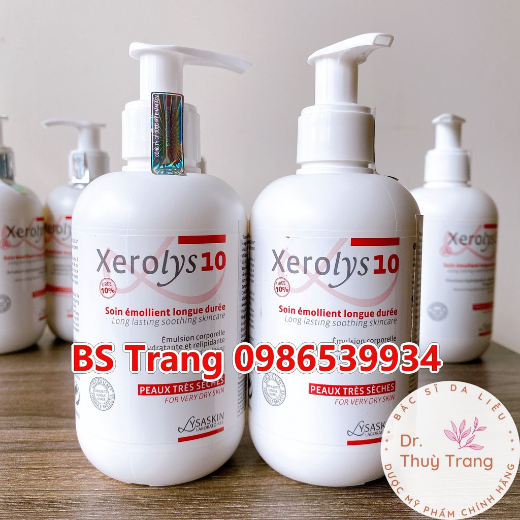 [TEM CHÍNH HÃNG] XEROLYS 10 EMULSION 200ML. DA RẤT KHÔ, BỆNH VẨY CÁ, VIÊM DA CƠ ĐỊA, DA KHÔ GÂY NGỨA NHIỀU.