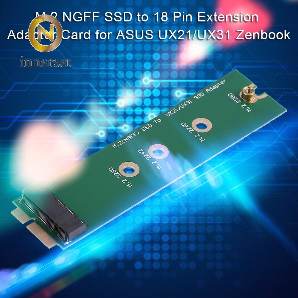 Thẻ Chuyển Đổi Mở Rộng M.2 Ngff Ssd Sang 18 Pin Cho Asus Ux21 / Ux31 Zenbook | BigBuy360 - bigbuy360.vn