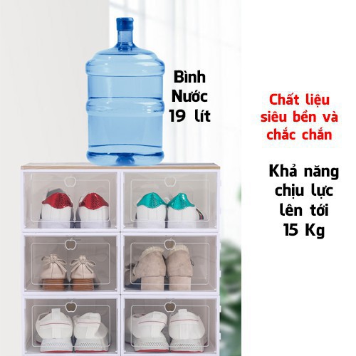 Hộp Đựng Giày, Box Để Giầy Dép Nam Nữ Bằng Nhựa Cứng Mica Trong Suốt Đồ Cao Cấp Giá Rẻ TT Shop