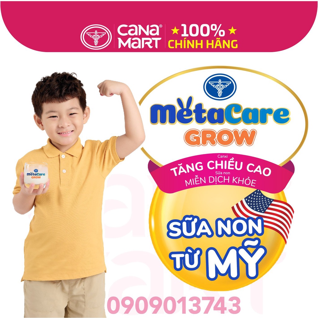 Sữa bột Nutricare MetaCare GROW 0+ cho trẻ phát triển toàn diện (850g)