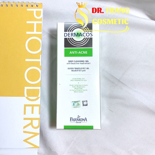 Sữa Rửa Mặt Farmona Dermacos Anti Acne Deep Cleansing Gel 150ml, Sạch Sâu Ngừa Mụn, Cho Da Dầu