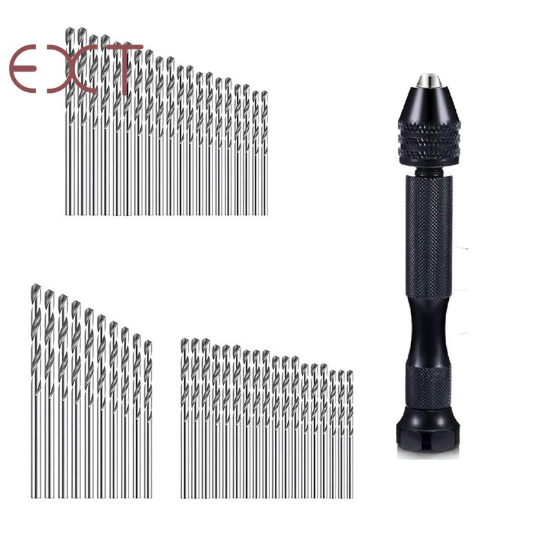 Set 49 Mũi Khoan Cầm Tay Mini 0.2-3.4mm Bằng Nhôm Chuyên Dụng Khoan Gỗ / Làm Đồ Thủ Công