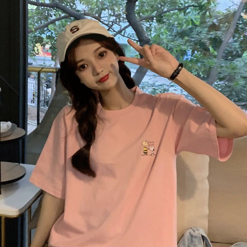 Áo thun tay lỡ Unisex cậu bé và chó