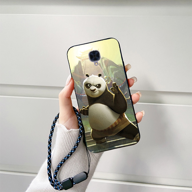 Hoạt Hình Ốp Điện Thoại Họa Tiết Doraemon / Gấu Trúc / Minions Gắn Dây Đeo Dành Cho Oneplus 1 + 3 3T 5 5T
