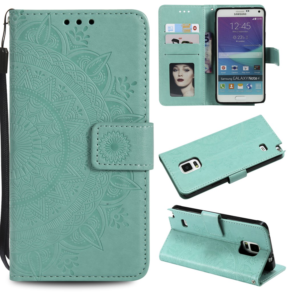 Ốp lưng da in hoa văn dập nổi dành cho điện thoại Samsung Note 4 8 9 | BigBuy360 - bigbuy360.vn