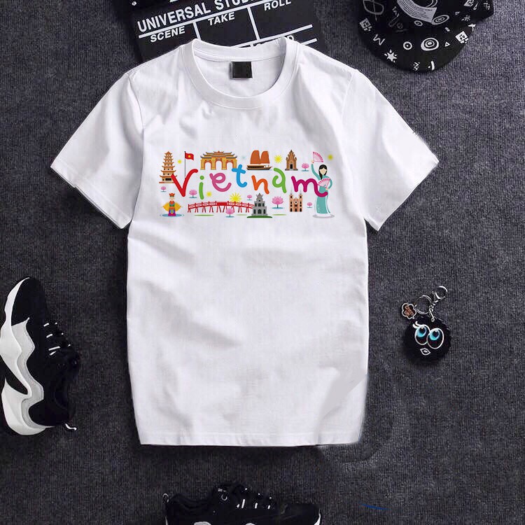 Áo thun Unisex Cotton - travel Việt Nam - Tôi Yêu Việt Nam