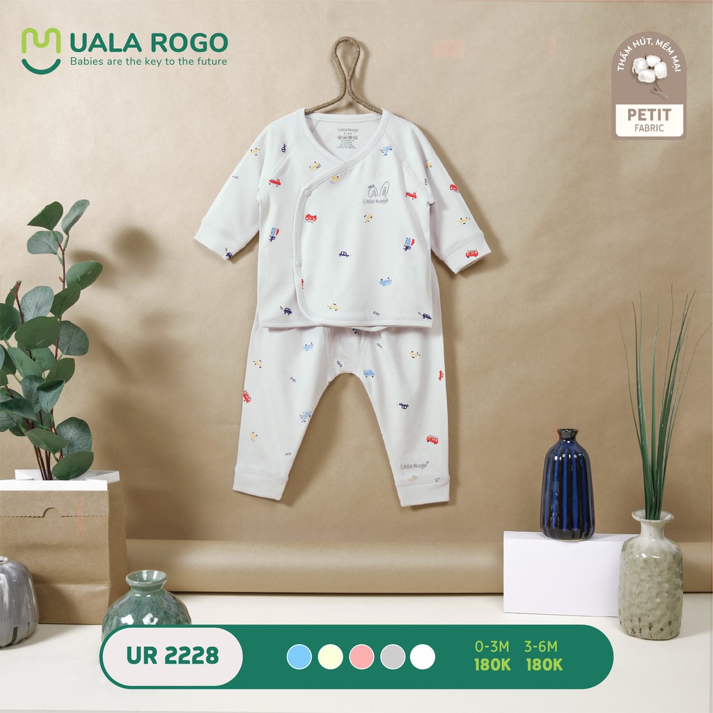 Bộ cài chéo Uala &amp; Rogo vải petit siêu mềm mịn