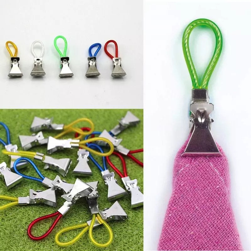 Set 5 kẹp treo khăn bằng kim loại tiện dụng