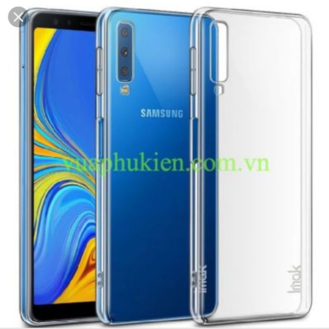Ốp lưng galaxy A7 2018 trong suốt hiệu imak phủ nano không ố vàng