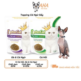Thức ăn cho mèo không lông sphynx aatas cat bao 1.2kg - thịt gà, cá hồi, cá ngừ trái cây